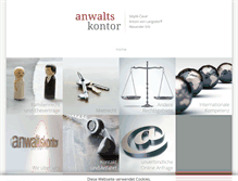 Tablet Screenshot of anwaltskontor.com